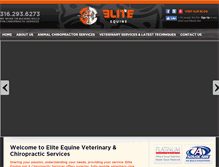 Tablet Screenshot of eliteequineks.com